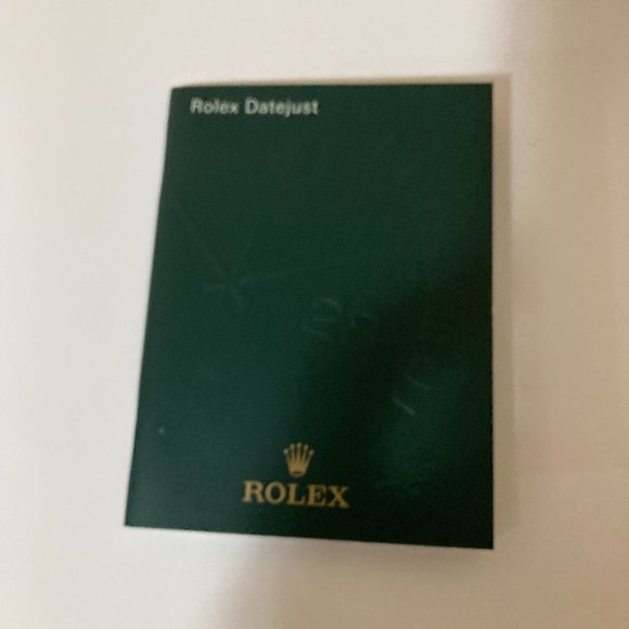 Rolex Accessories Rolex Datejust Instruction Manual Poshmark